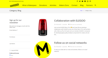 ELEGOO Sponsored 3D Printing Machines to Makespace Madrid to help Members Realize the Printing of Designs