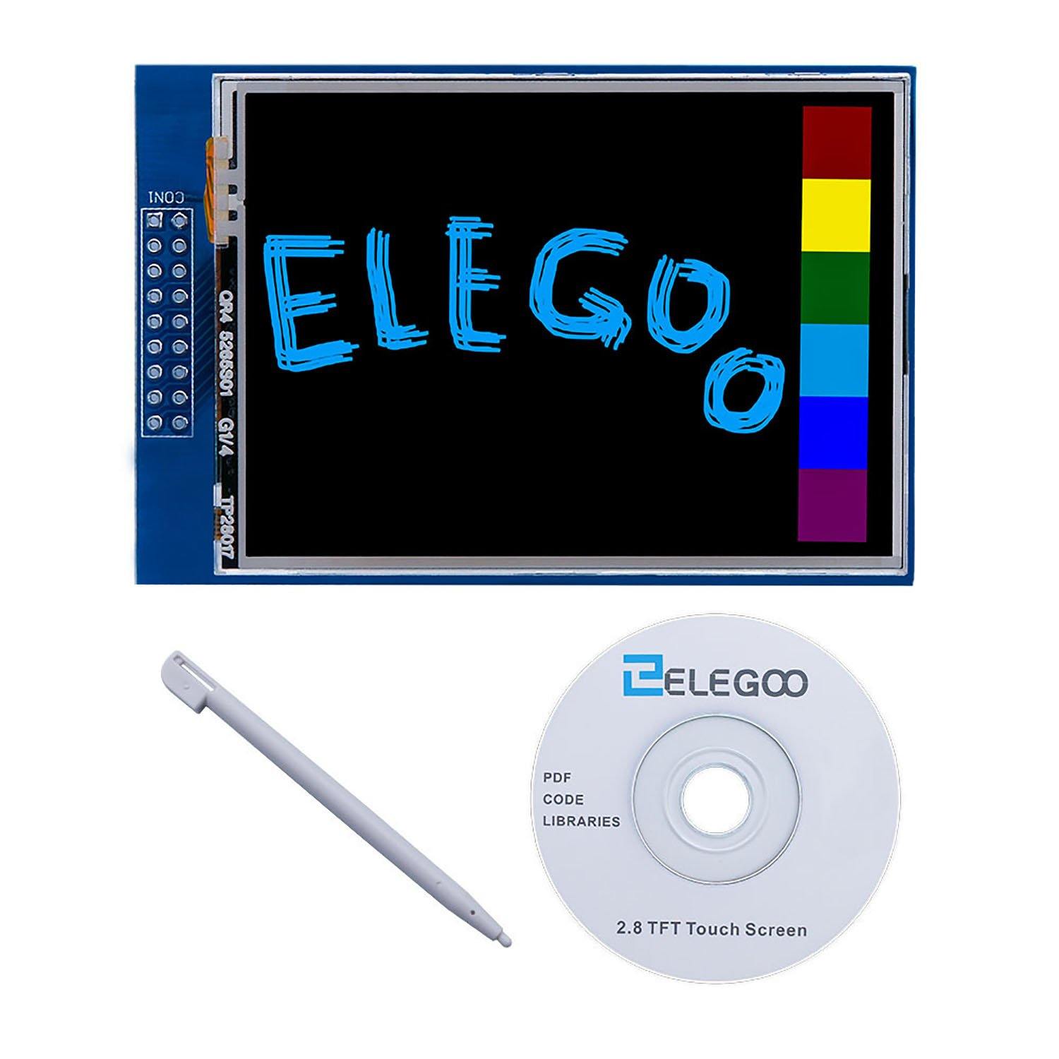 ELEGOO 2.8 Inch Touch Screen for Arduino UNO