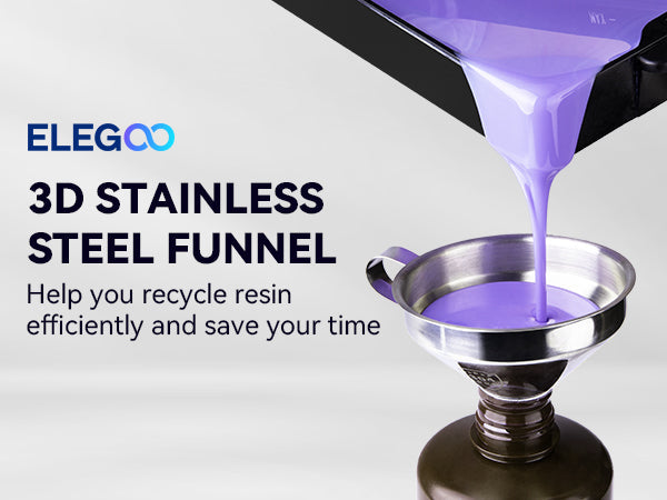 ELEGOO 3D Stainless Steel Funnel Banner