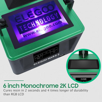 ELEGOO Mars 2 Mono LCD MSLA Resin 3D Printer 3D Printers elegoo-shop 